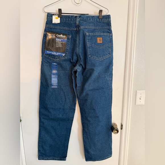 Carhartt Men's Relaxed Fit Denim Jeans - Deep Blue - Picture 3 of 7